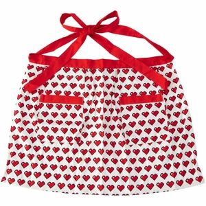 Wilton Heart Half Apron New